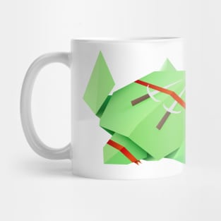 Origami ninja turtle Raphael Mug